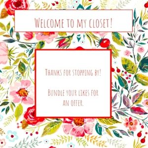 Welcome to my closet!